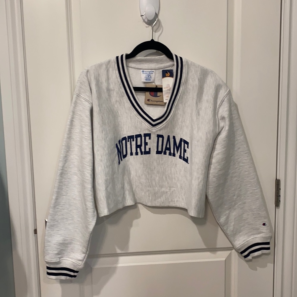 Champion Notre Dame Crop Sweatshirt